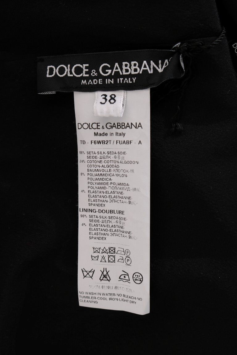 Dolce & Gabbana Elegantes Kaftan Maxikleid aus geblümter Seide und Spitze