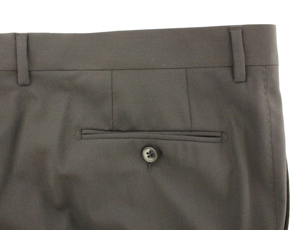 Dolce &amp; Gabbana Elegant pleated trousers in black wool