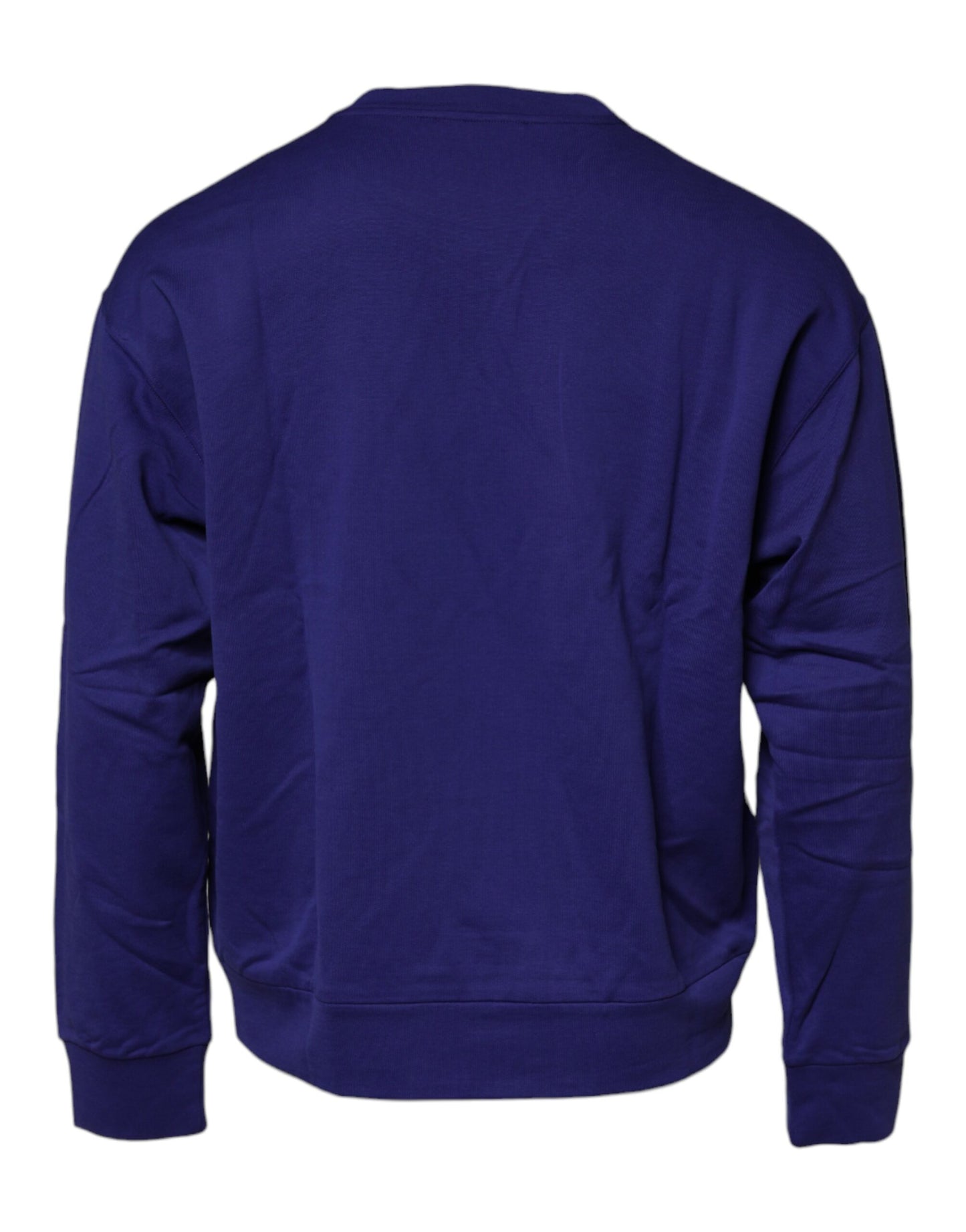 Dolce & Gabbana Blauer Baumwolle Rundhalsausschnitt Männer Pullover