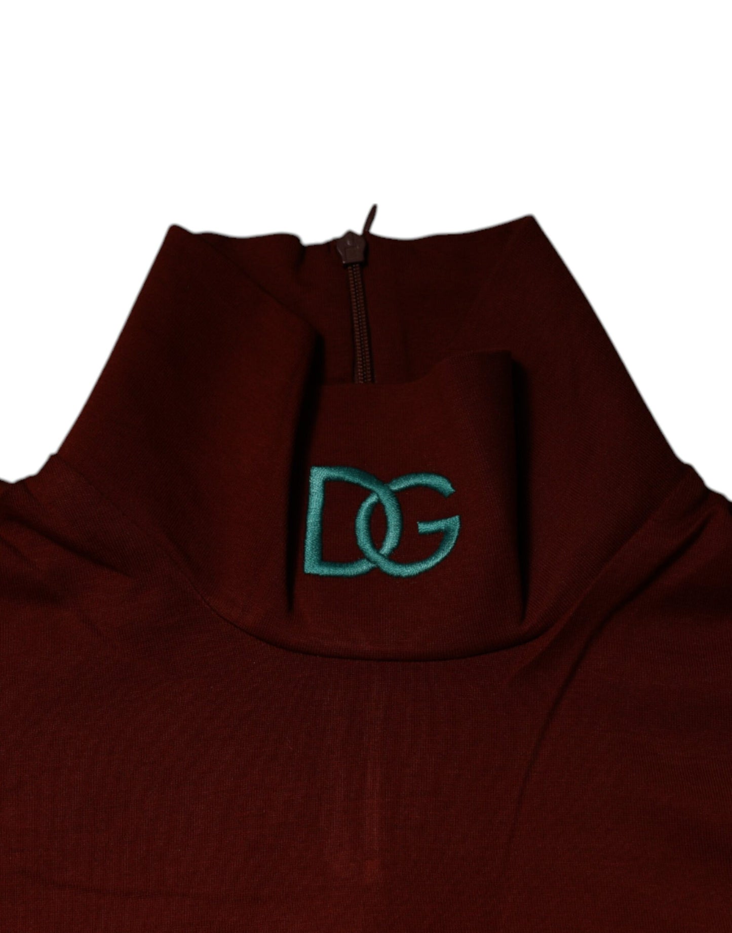 Dolce & Gabbana Roter Baumwoll-Rollkragenpullover für Männer