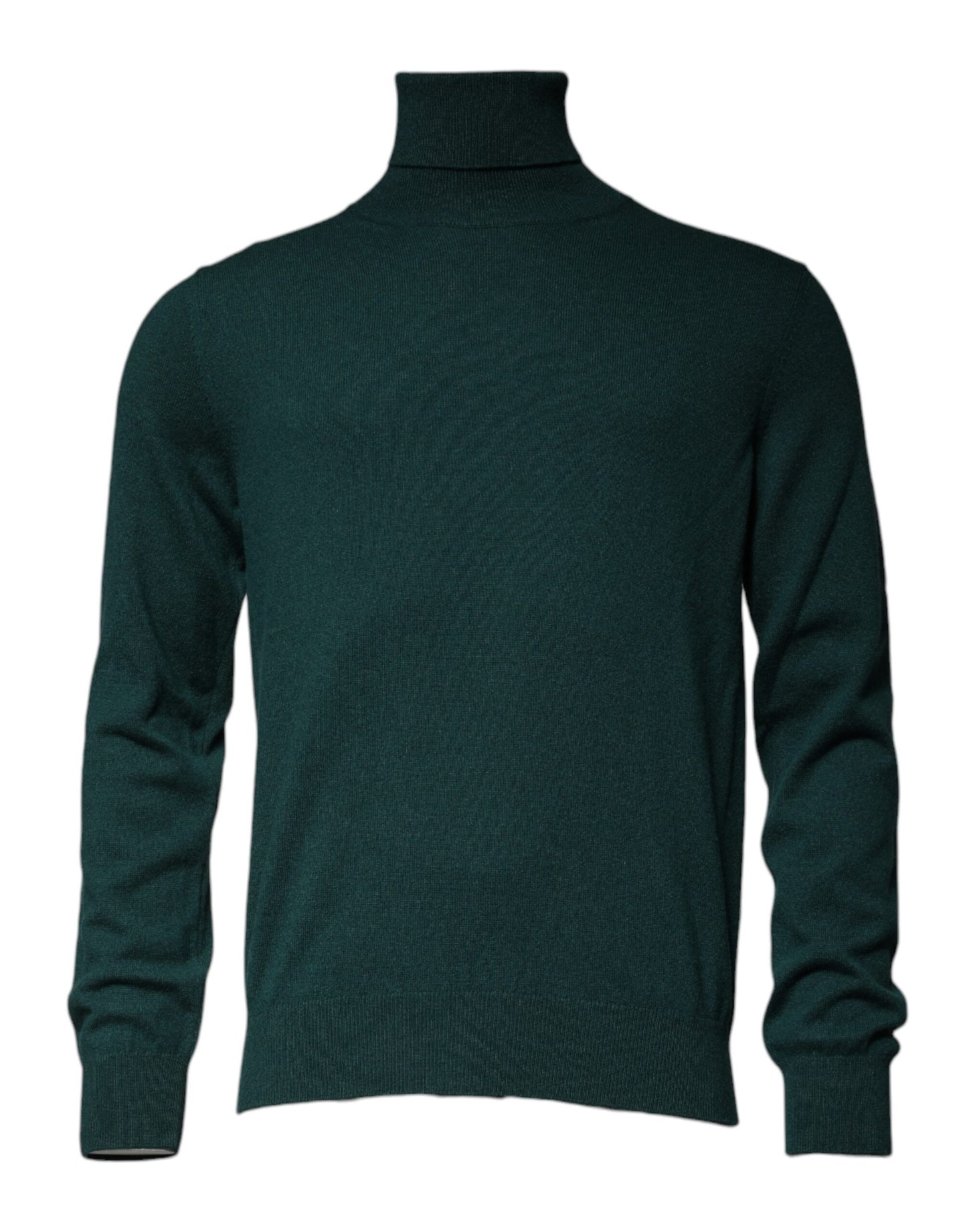 Dolce & Gabbana Grüner Kaschmir-Rollkragenpullover für Männer Pullover