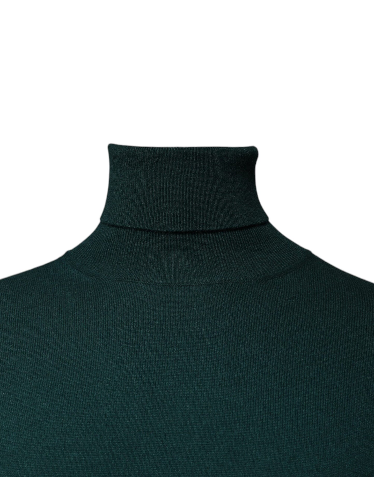 Dolce & Gabbana Grüner Kaschmir-Rollkragenpullover für Männer Pullover