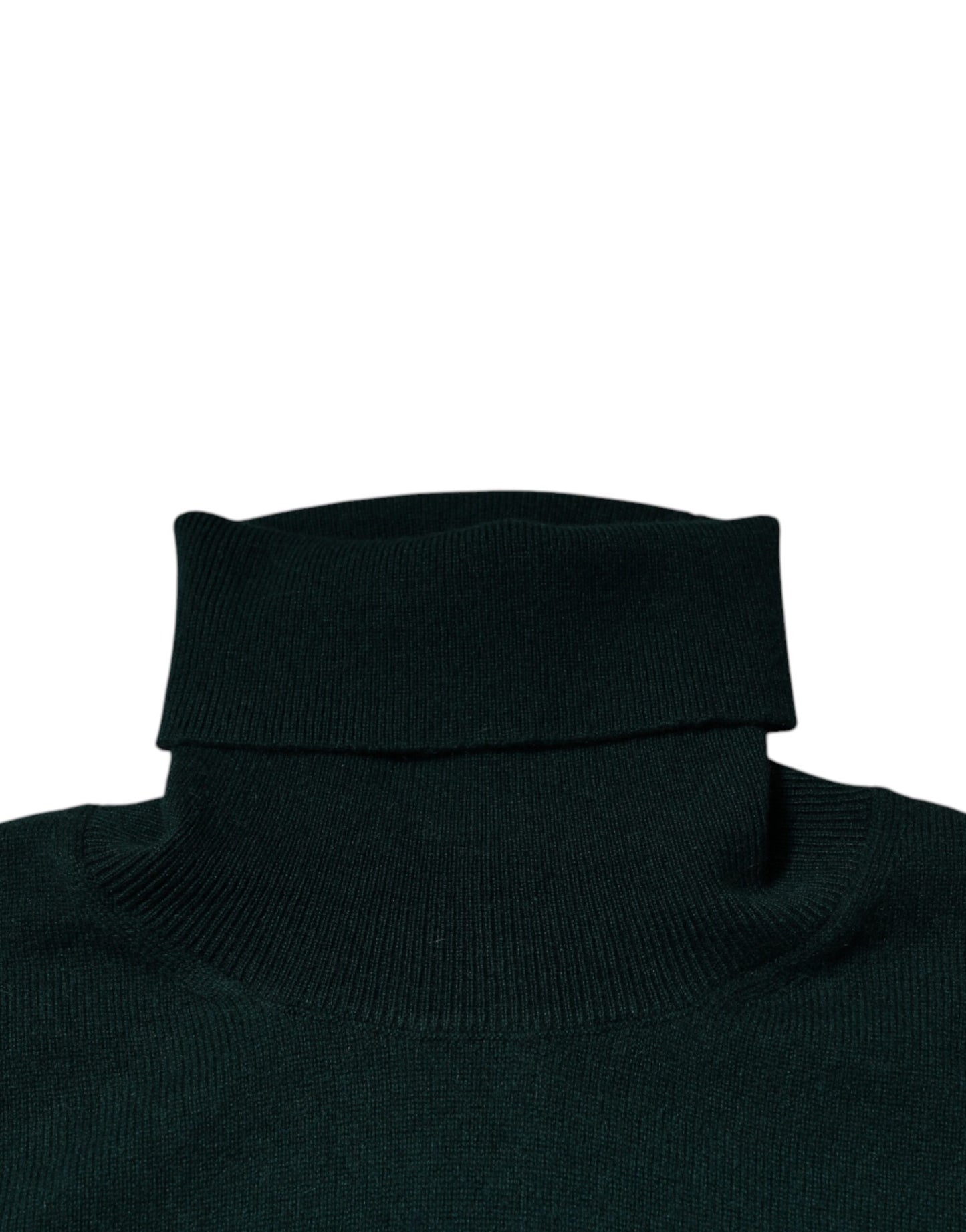 Dolce & Gabbana Grüner Kaschmir-Rollkragenpullover für Männer Pullover