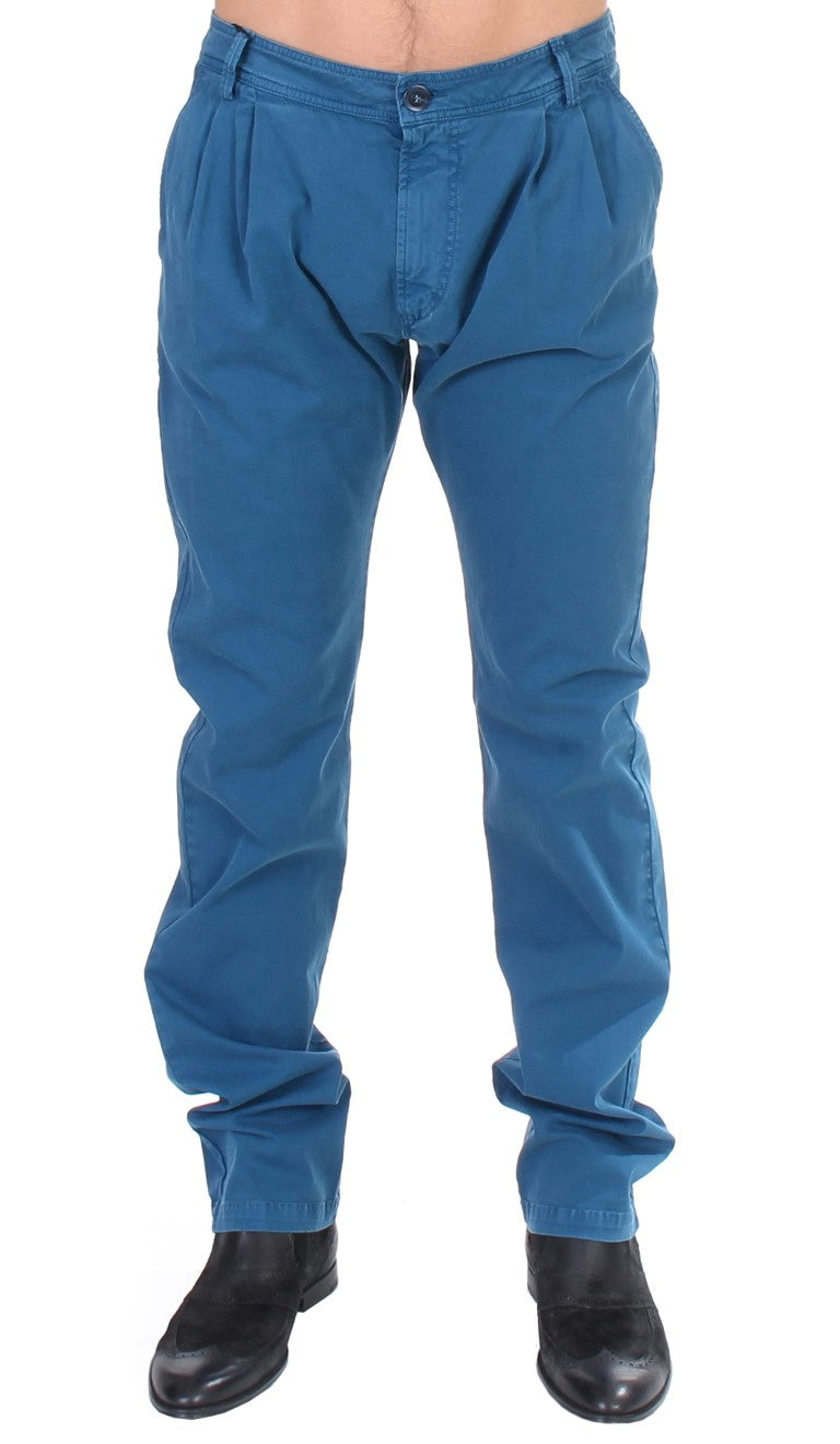 GF Ferre Elegant straight cut cotton chinos