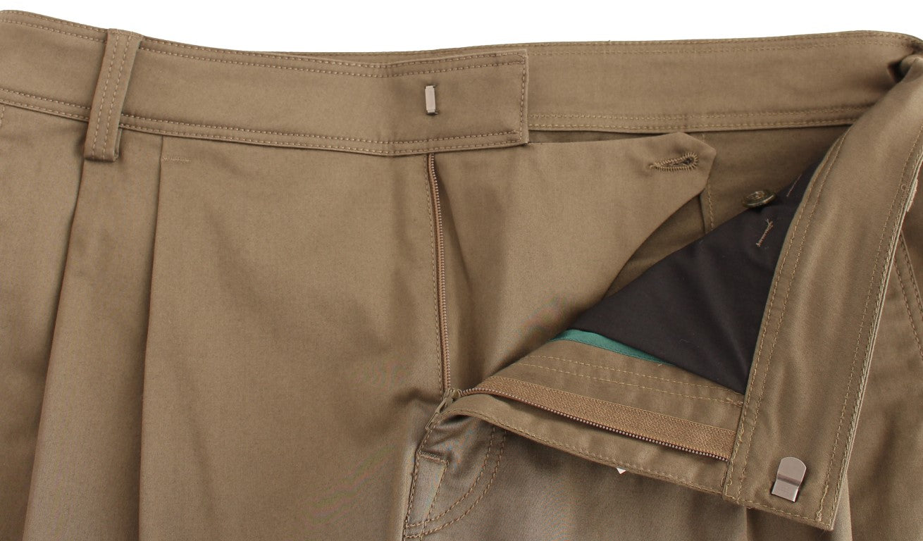 GF Ferre Elegant green comfort trousers in straight fit