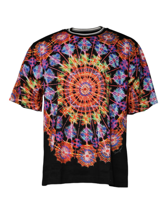 Dolce & Gabbana Multicolor Kaleidoskop Männer Kurzarm-T-Shirt