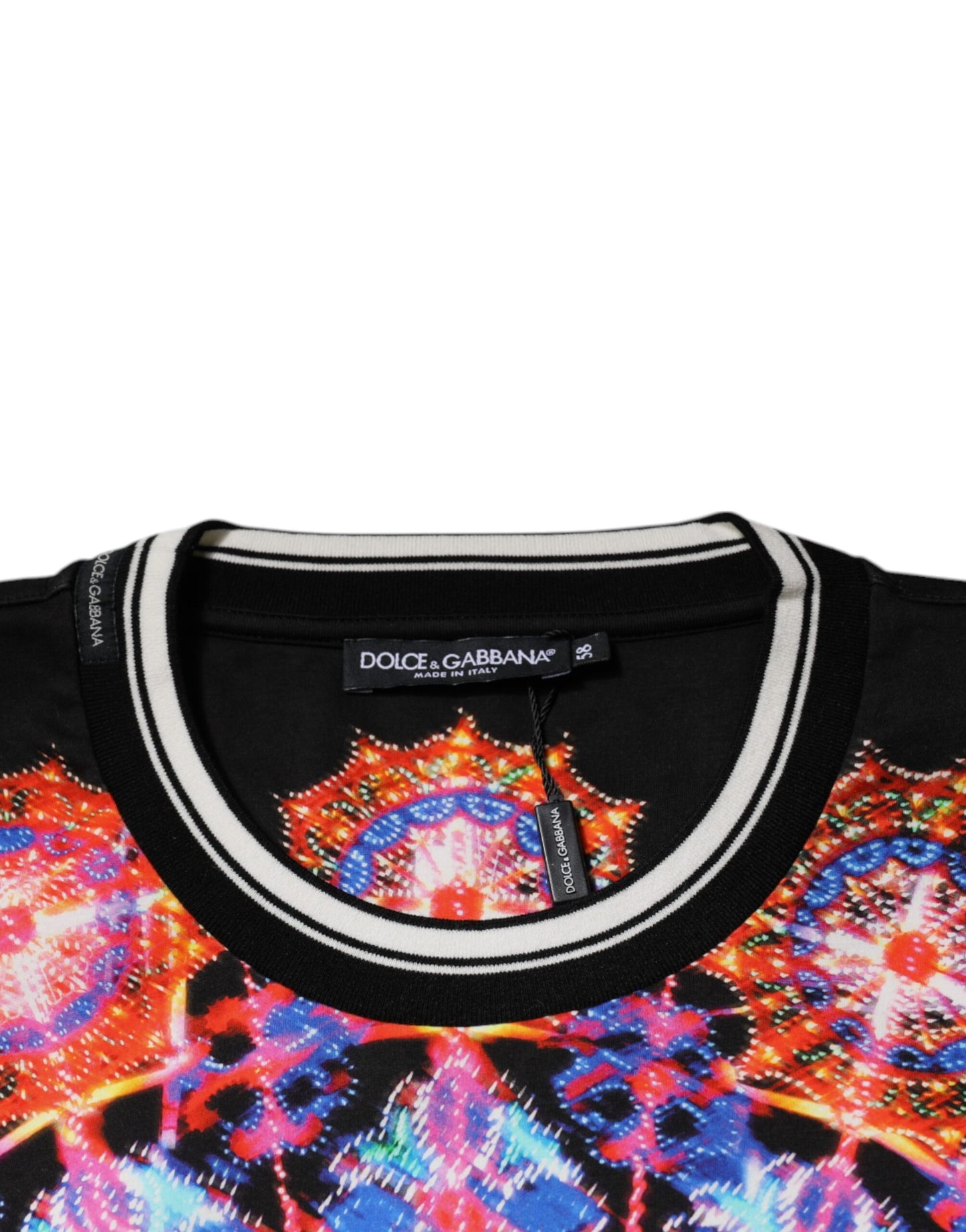 Dolce & Gabbana Multicolor Kaleidoskop Männer Kurzarm-T-Shirt