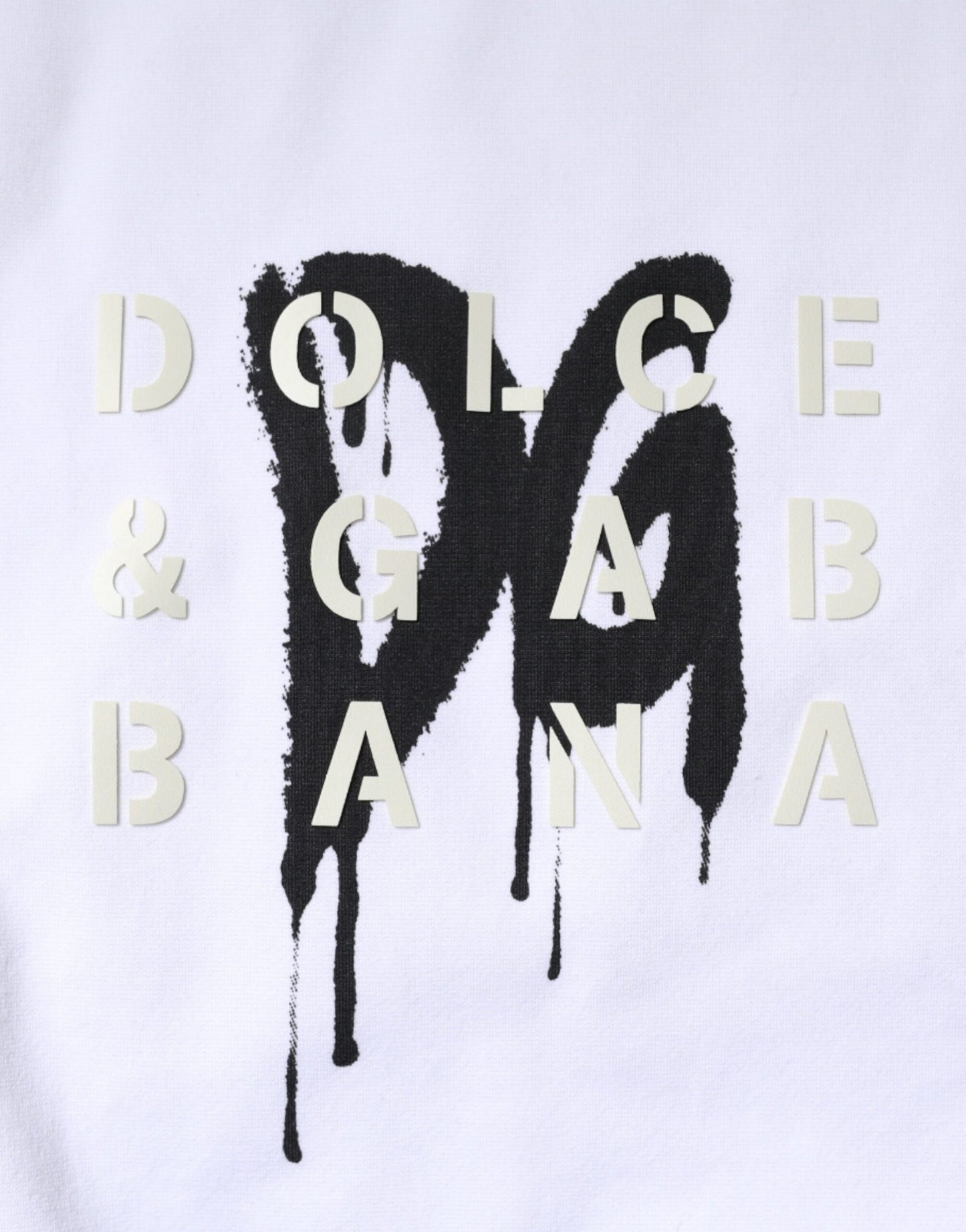 Dolce & Gabbana Weißes DG Logo Baumwoll-T-Shirt mit Rundhalsausschnitt