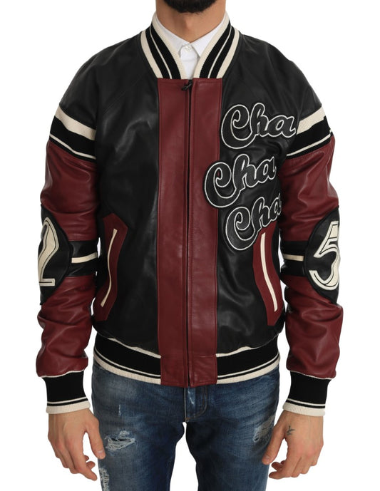 Dolce &amp; Gabbana Exquisite Sheepskin Bomber Jacket