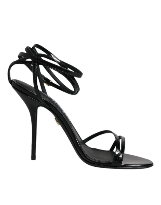 Dolce & Gabbana Schwarz KEIRA Heels Riemchensandalen Schuhe