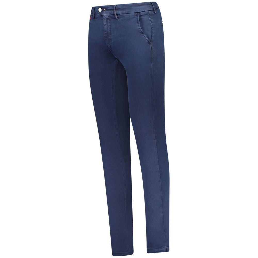 Tramarossa Blue Cotton Jeans &amp; Pants