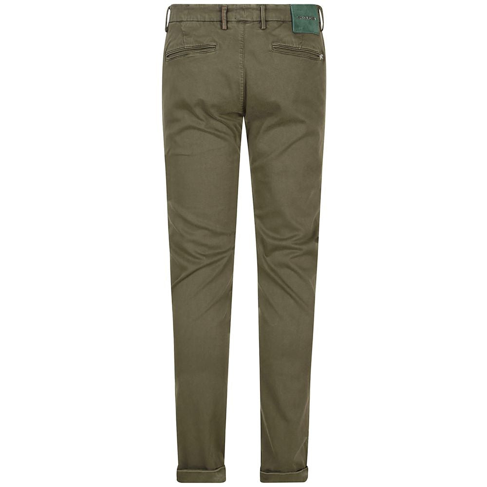 Tramarossa Green Cotton Jeans &amp; Pants