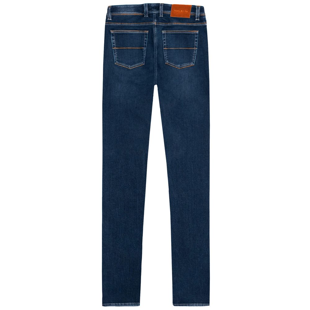 Tramarossa Blue Cotton Jeans &amp; Pants