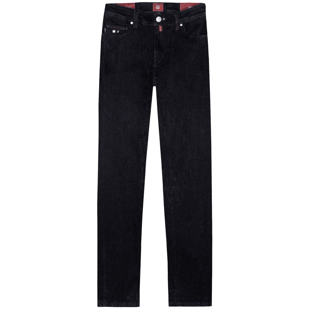 Tramarossa Black Cotton Jeans &amp; Pants