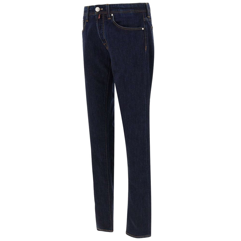 Tramarossa Blue Cotton Jeans &amp; Pants