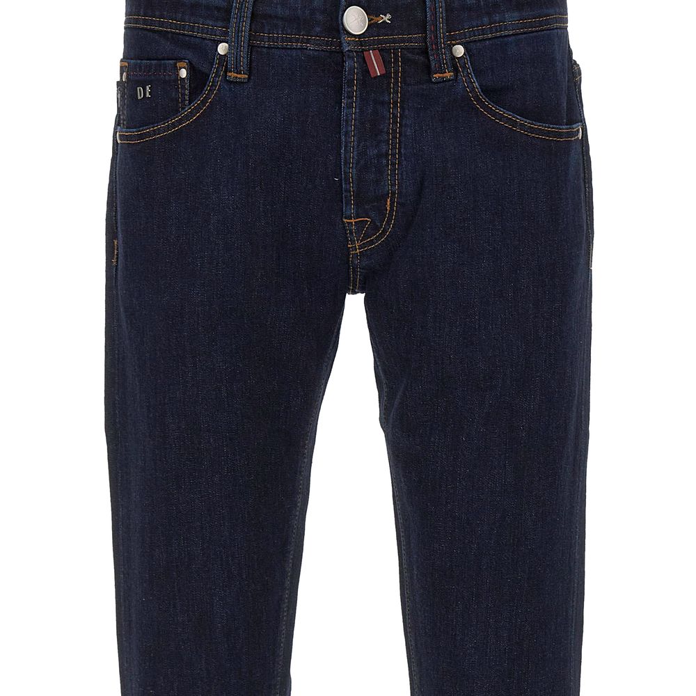 Tramarossa Blue Cotton Jeans &amp; Pants