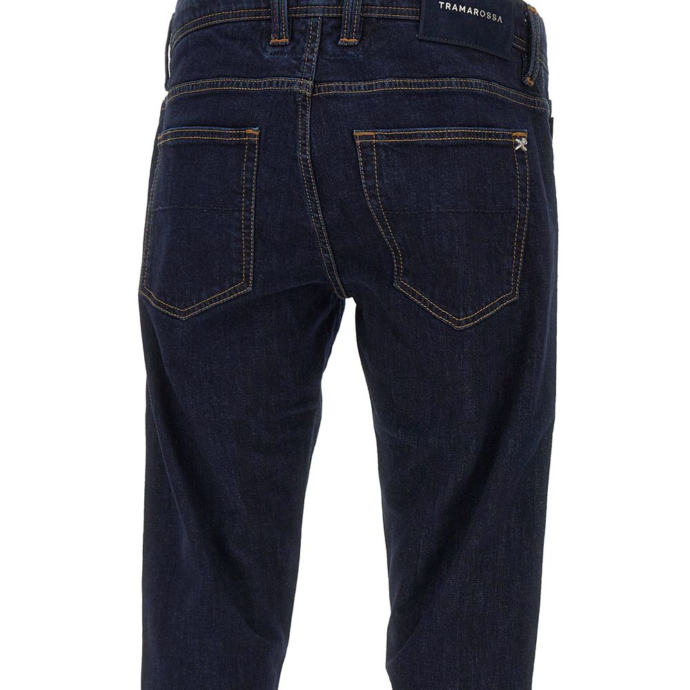 Tramarossa Blue Cotton Jeans &amp; Pants