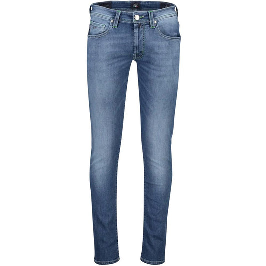 Tramarossa Blue Cotton Jeans &amp; Pants