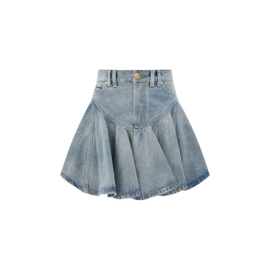 Balmain denim miniskirt