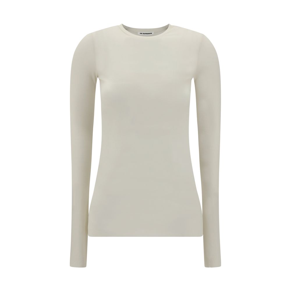 Jil Sander semi-transparent long-sleeved top