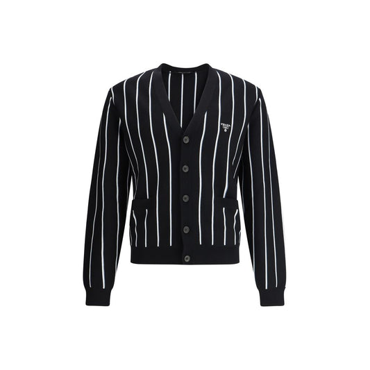 Prada Gestreifter Cardigan aus Wolle