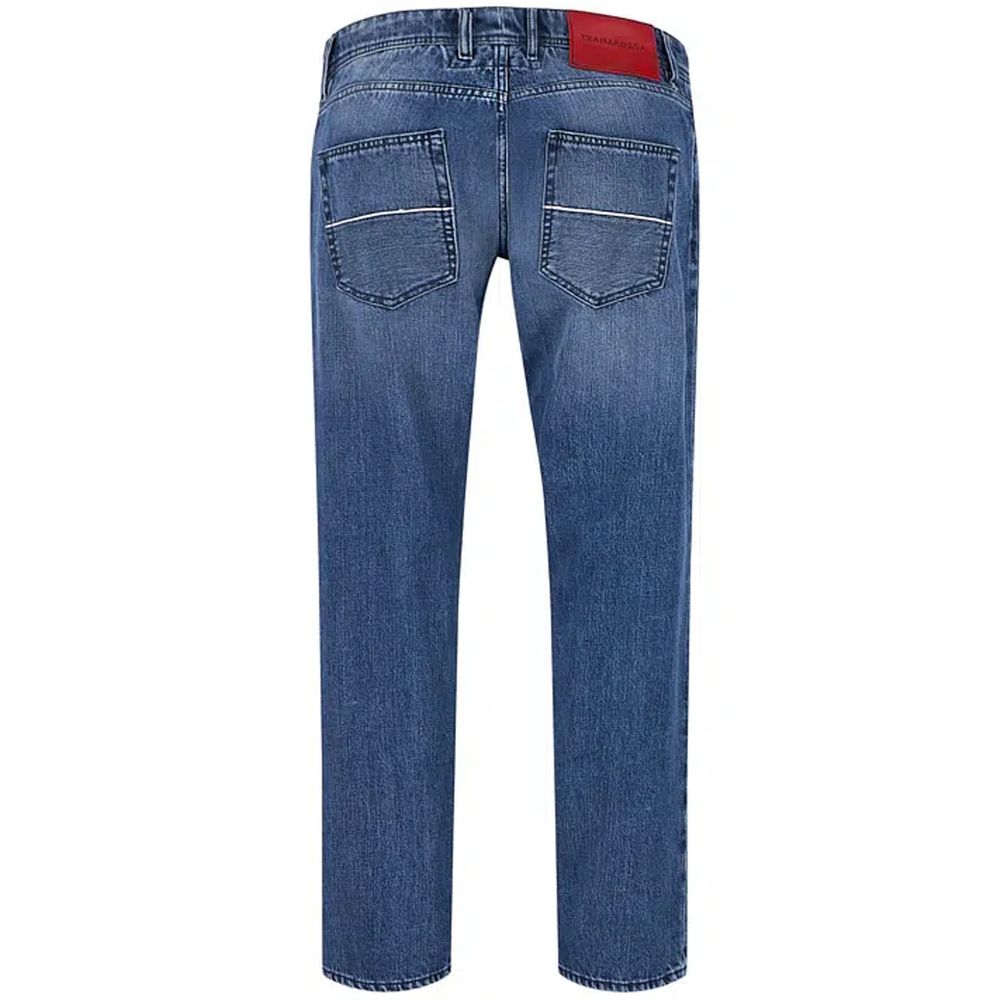 Tramarossa Blue Cotton Jeans &amp; Pants