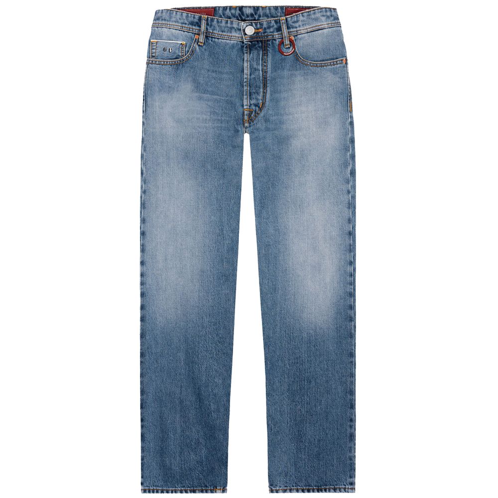 Tramarossa Blue Cotton Jeans &amp; Pants