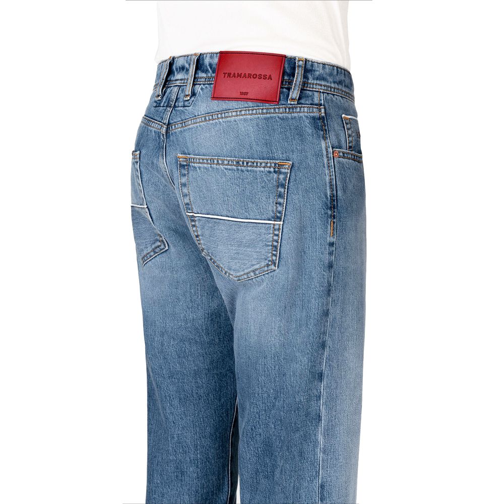 Tramarossa Blue Cotton Jeans &amp; Pants