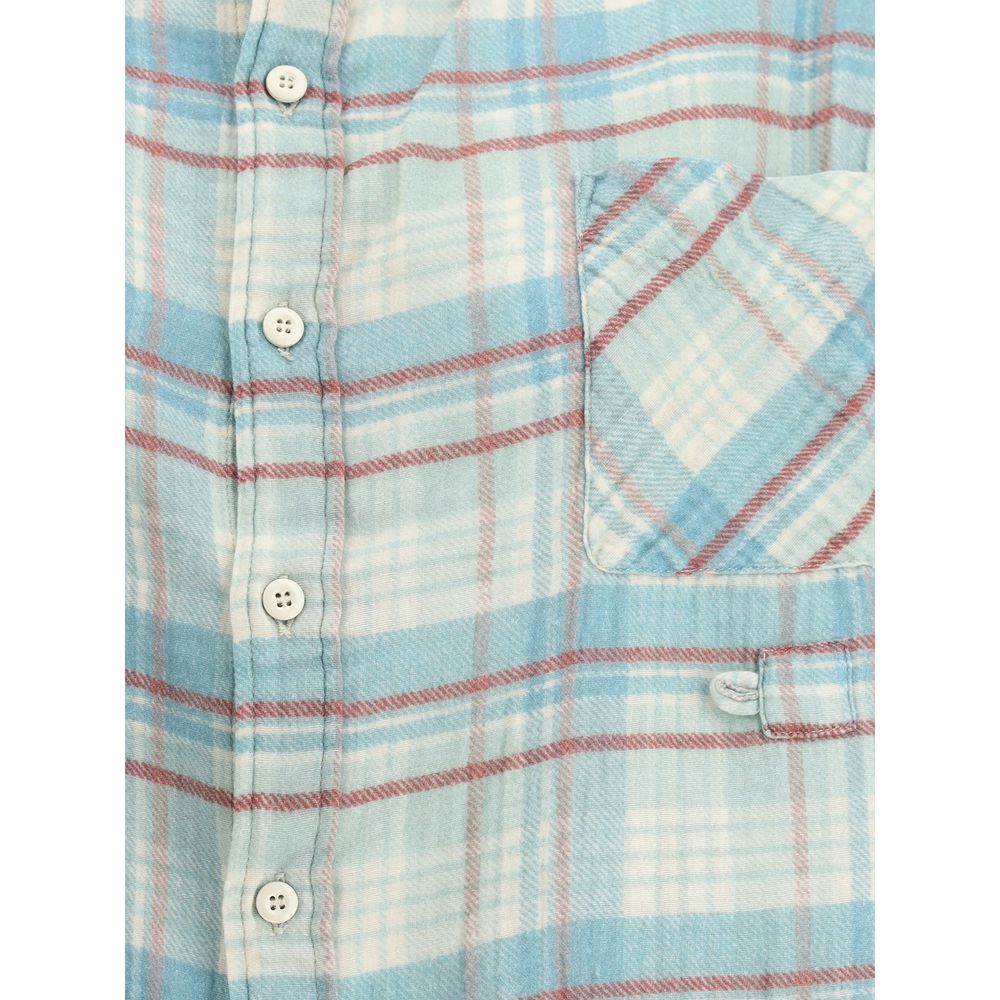 R13 Double Front Flanellhemd