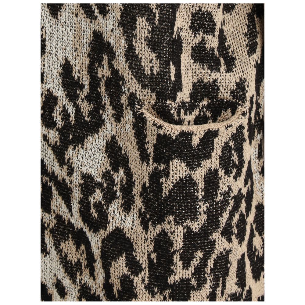 R13 Leopard-Freundschaftsstrickjacke