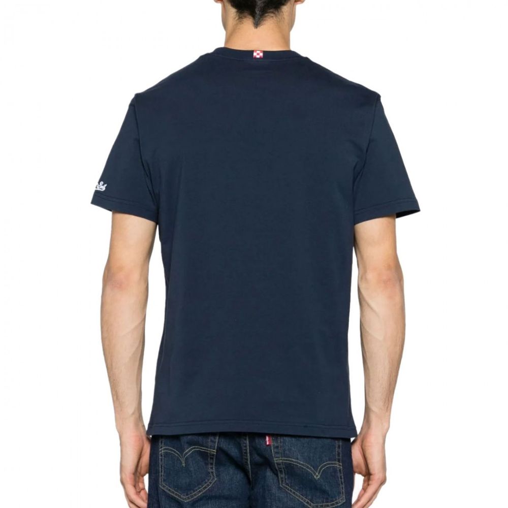 MC2 Saint Barth Blue Cotton Men's T-Shirt