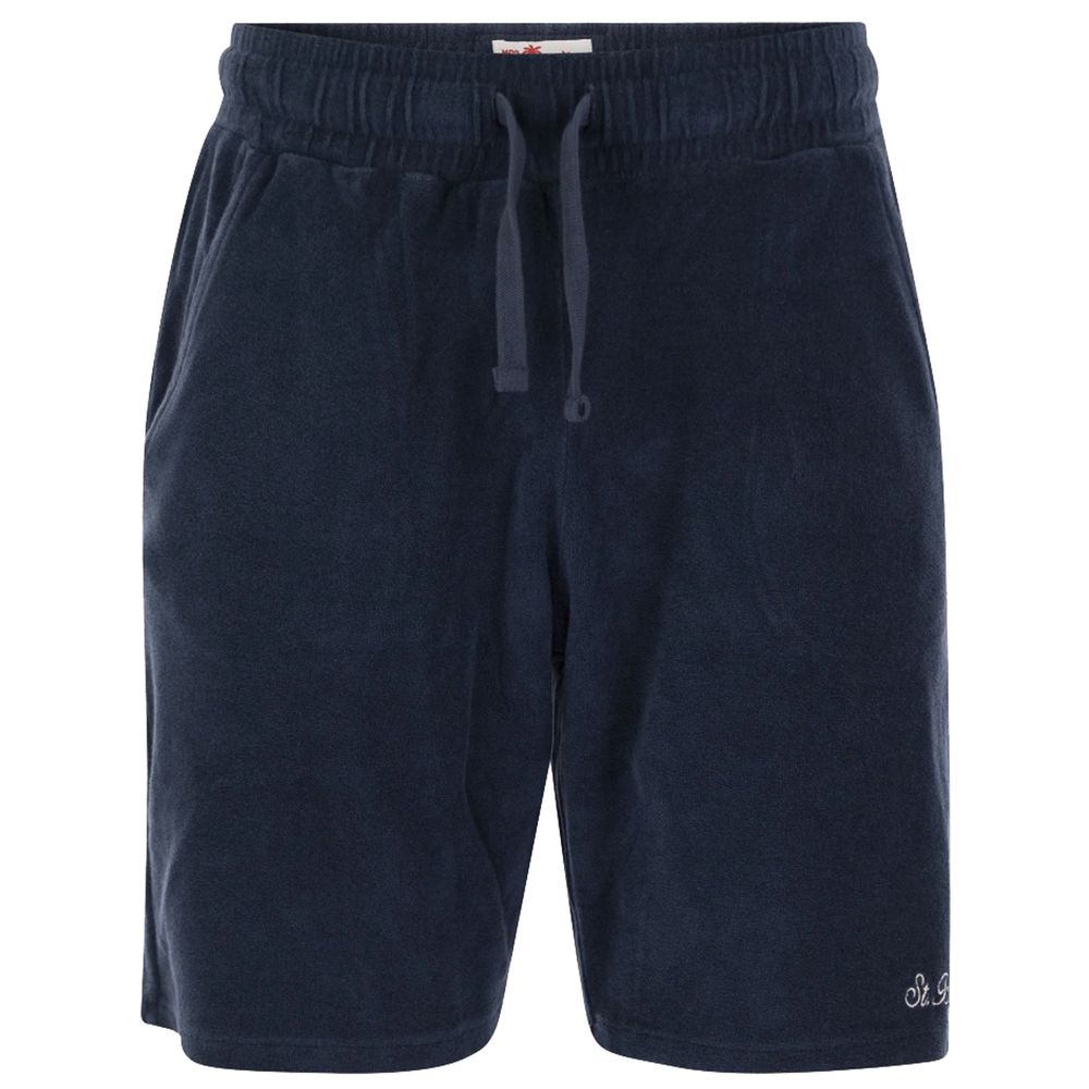 MC2 Saint Barth Blaue Baumwollshorts