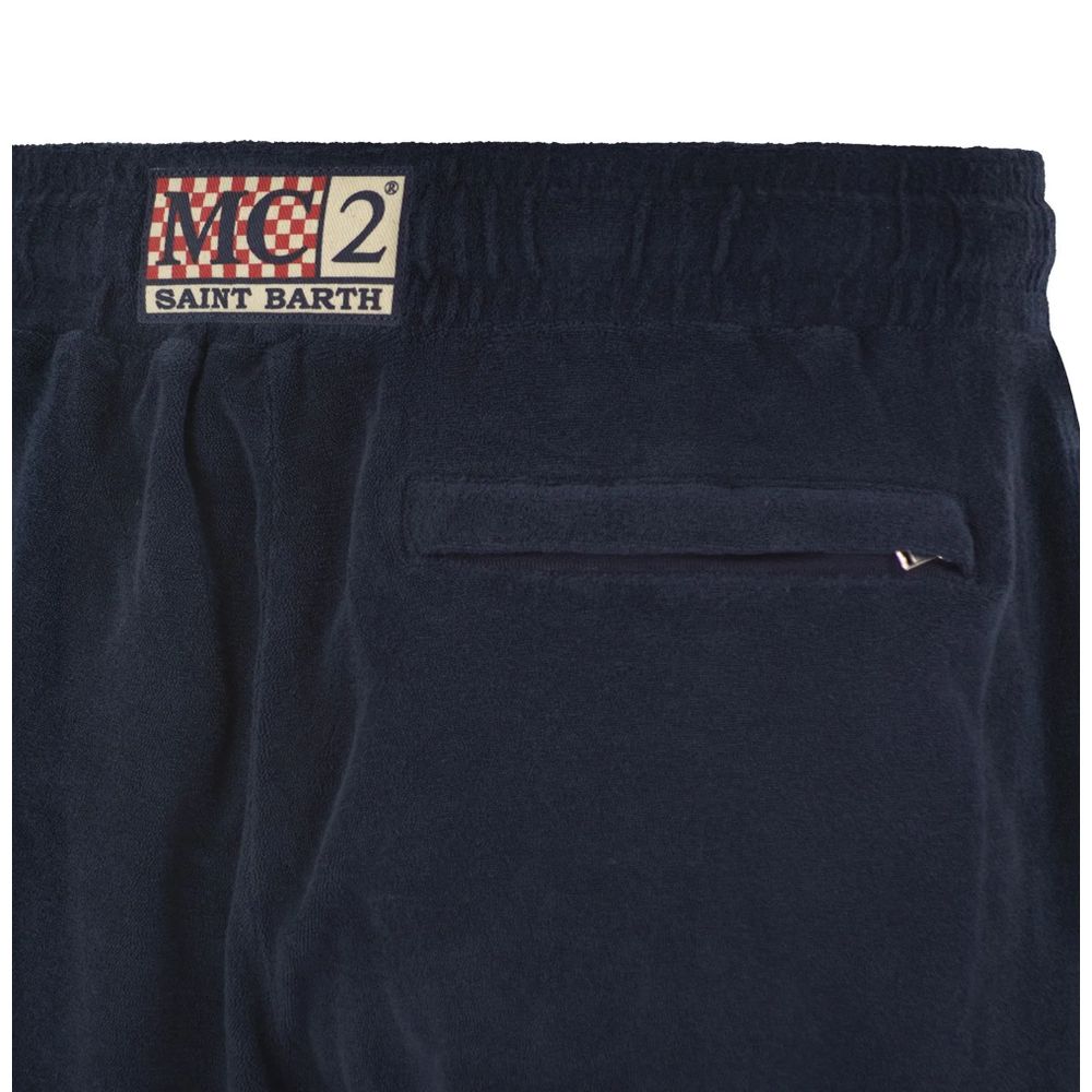 MC2 Saint Barth Blaue Baumwollshorts