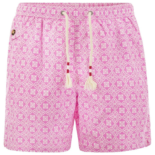 MC2 Saint Barth Pink Polyester Men's Swim Trunks