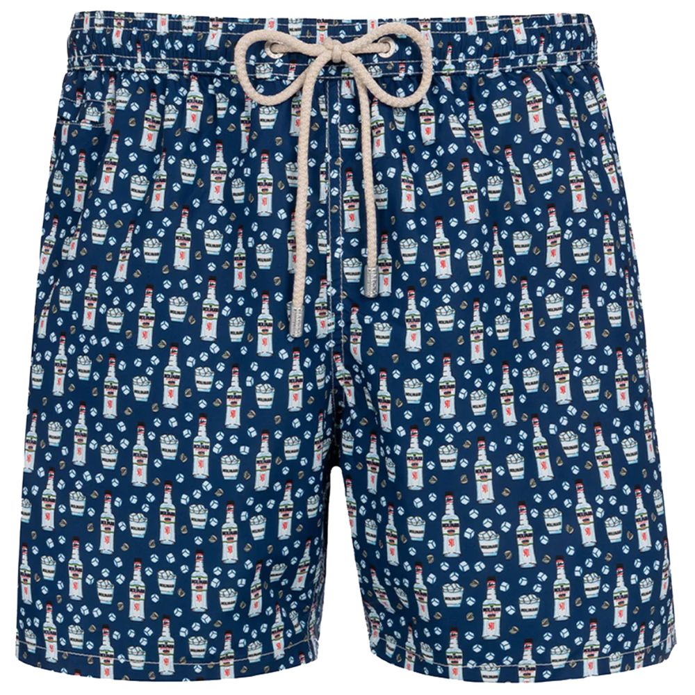 MC2 Saint Barth Blaue Polyester-Badehose für Männer