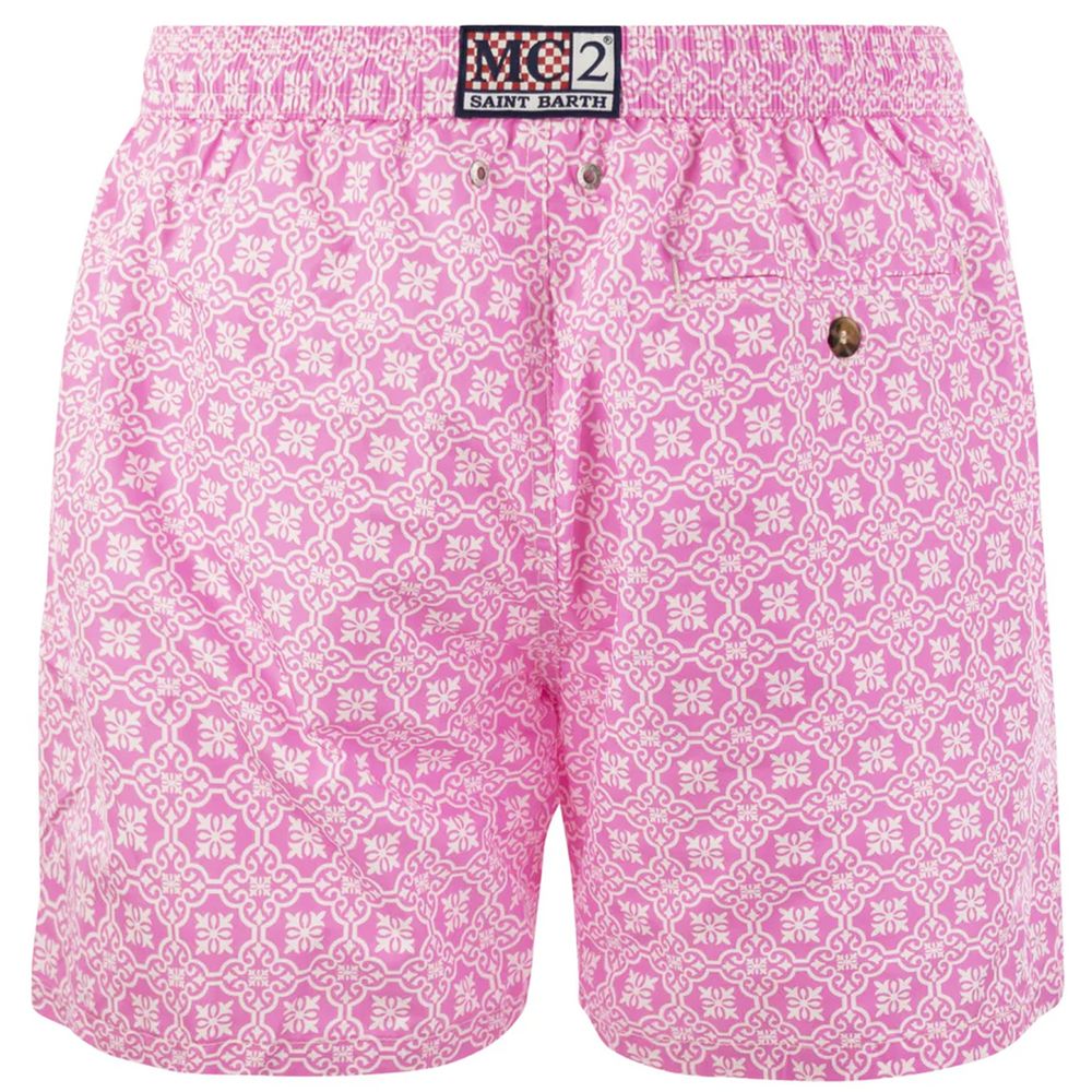 MC2 Saint Barth Rosa Polyester Herren-Badehose