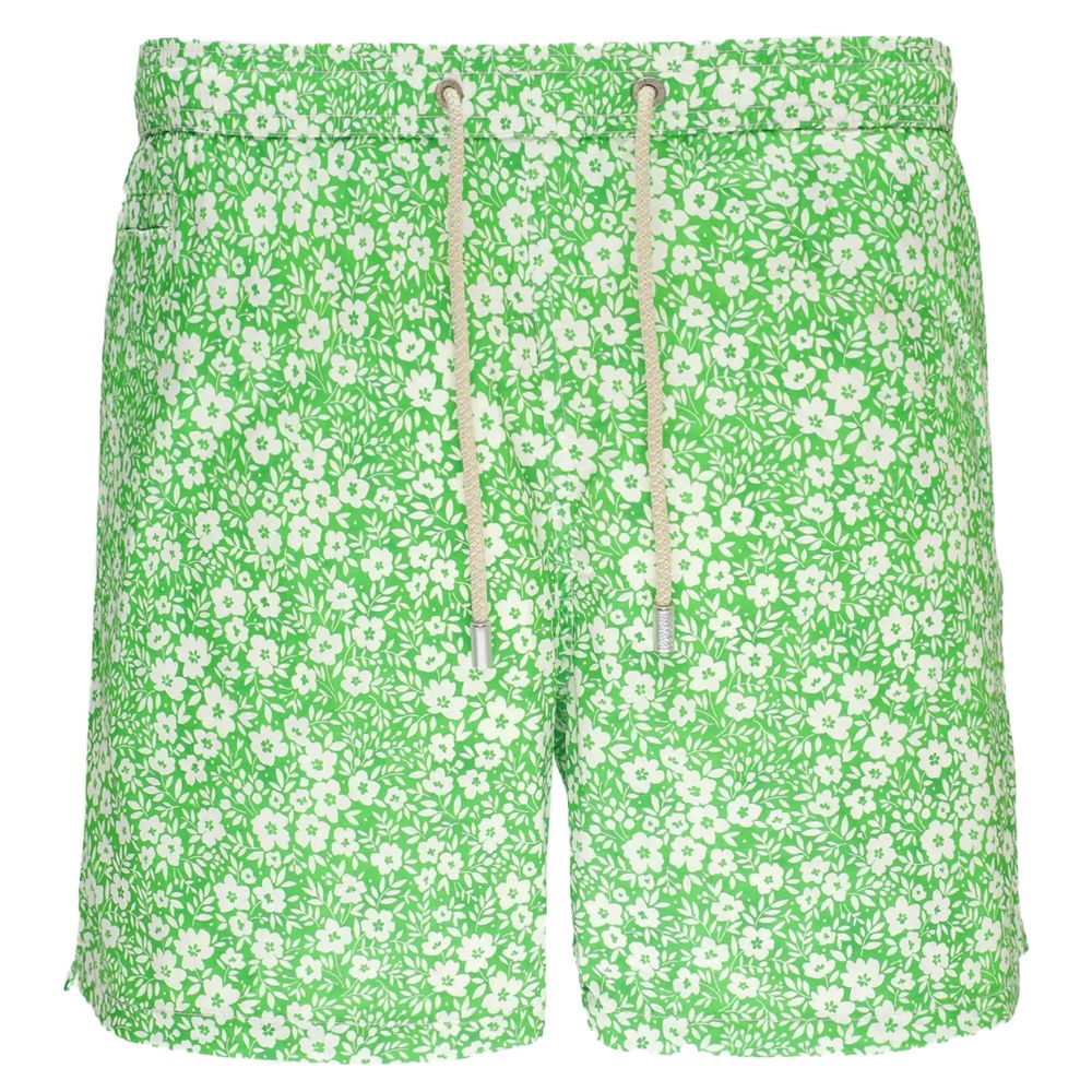 MC2 Saint Barth Green Polyester Swim Boxer for Men