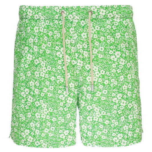 MC2 Saint Barth Grüne Polyester-Badehose für Männer