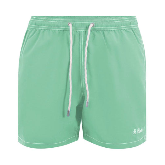 MC2 Saint Barth Green Polyester Swim Trunks for Men