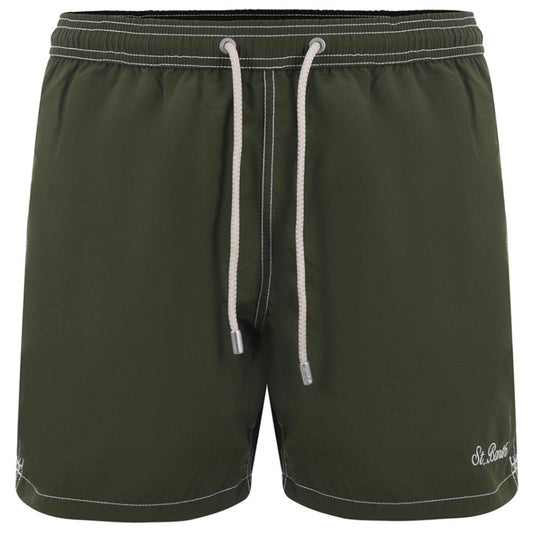 MC2 Saint Barth Green Polyester Swim Trunks for Men