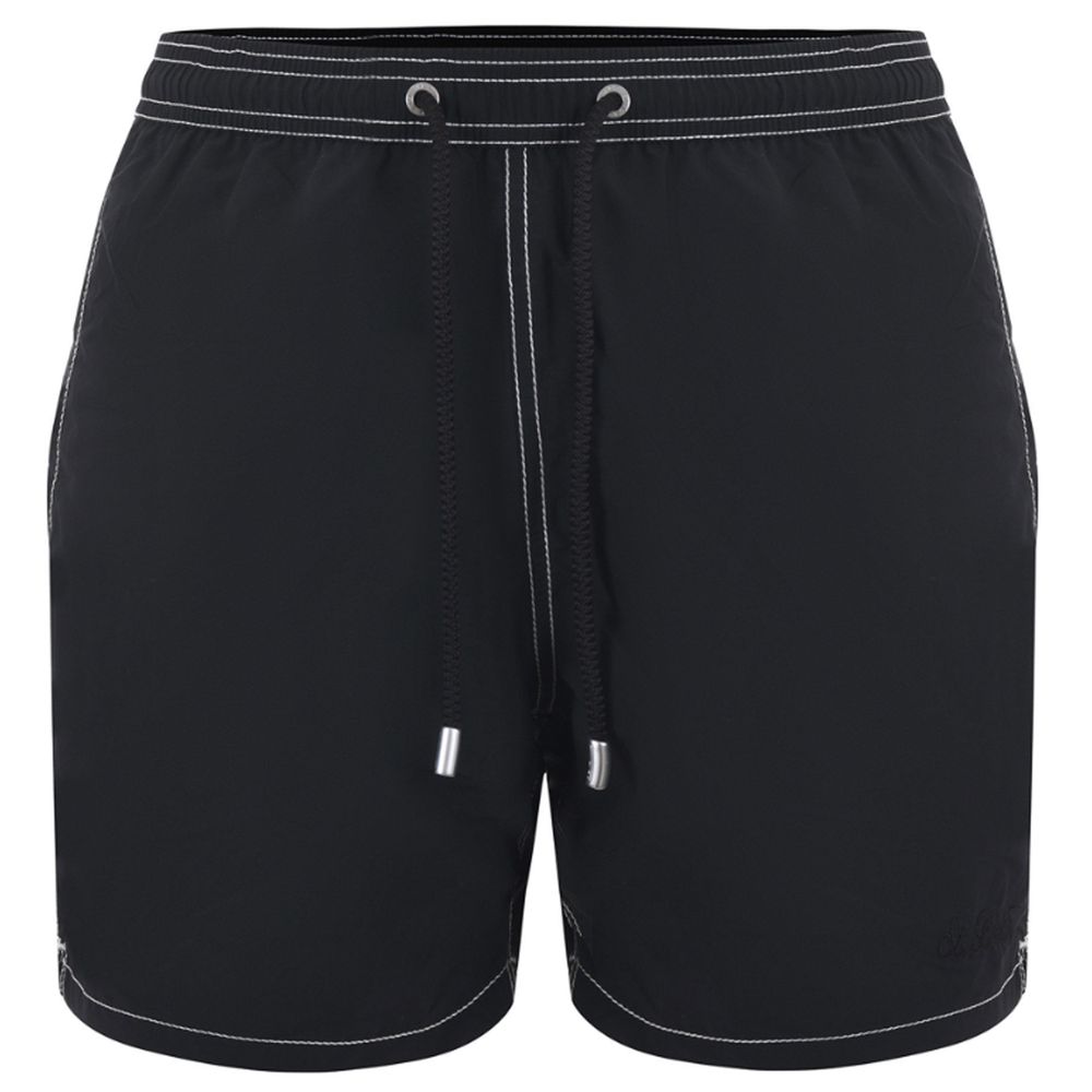 MC2 Saint Barth Black Polyester Swim Trunks for Men