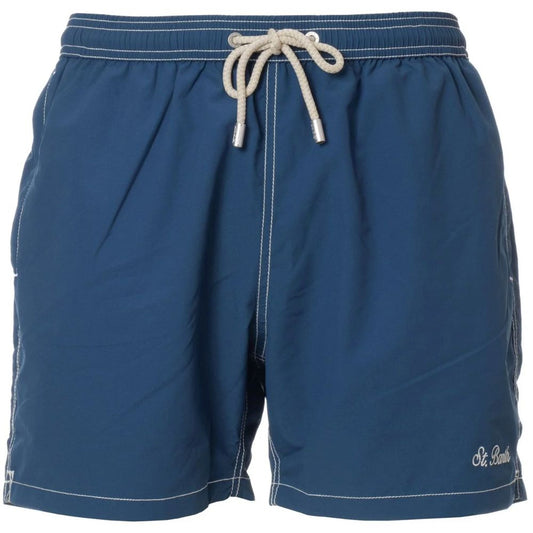 MC2 Saint Barth Blue Polyester Swim Trunks for Men