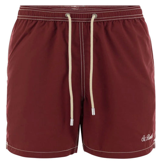 MC2 Saint Barth Red Polyester Swim Trunks for Men