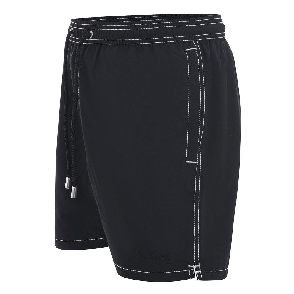 MC2 Saint Barth Black Polyester Swim Trunks for Men