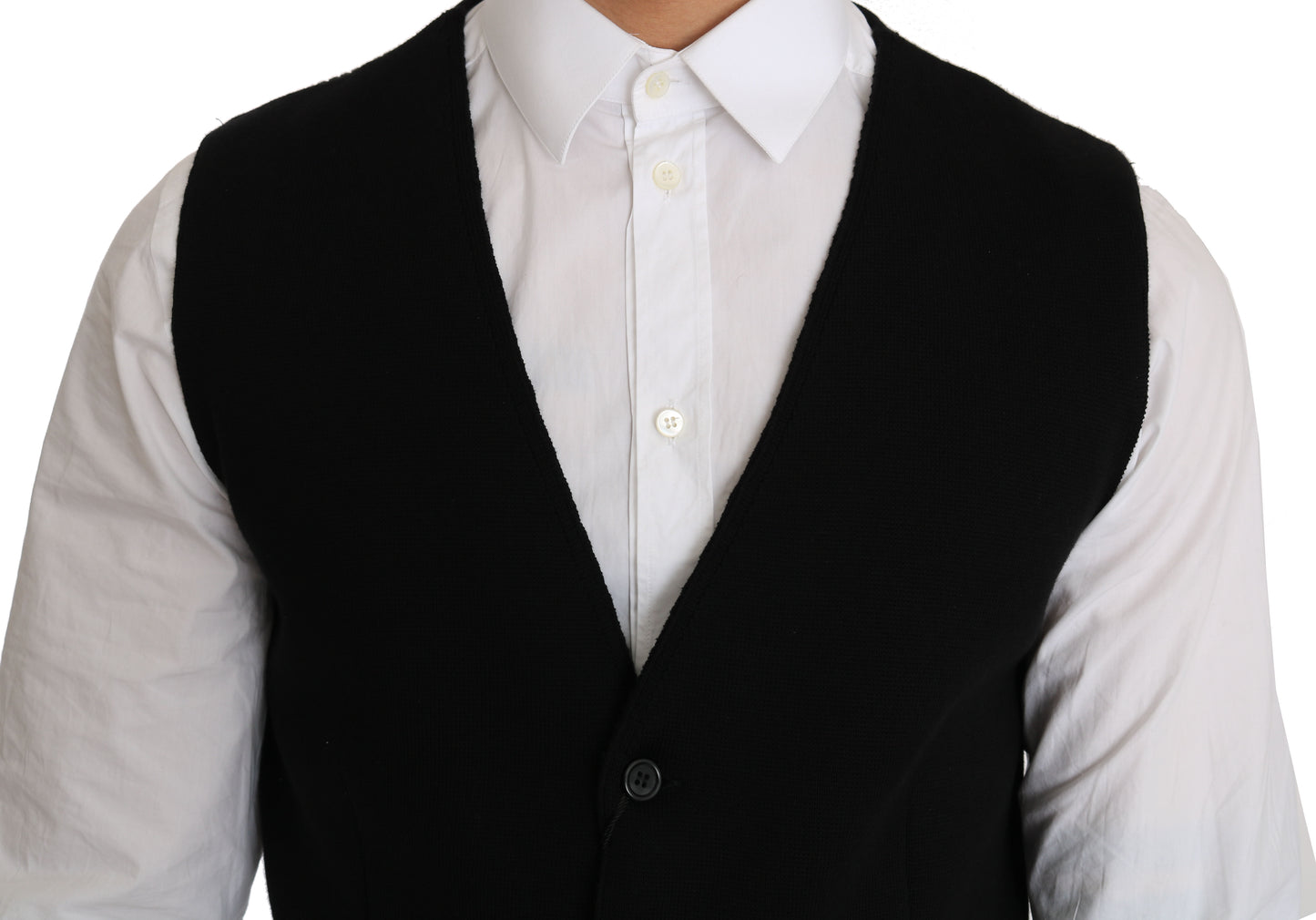 Dolce &amp; Gabbana Formal Cotton Vest in Black