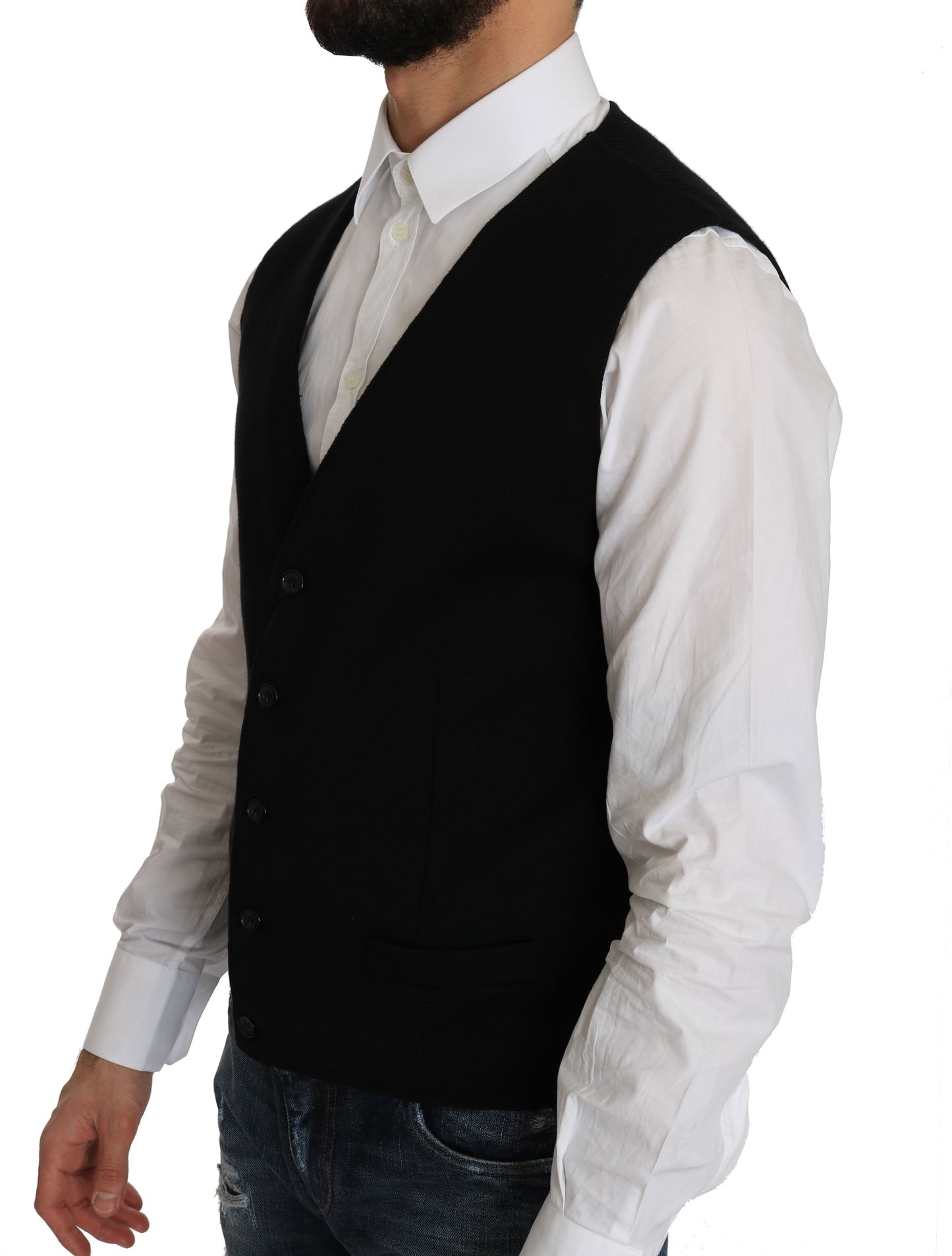 Dolce &amp; Gabbana Formal Cotton Vest in Black