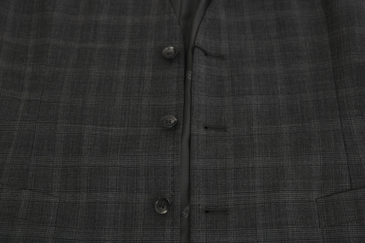 Dolce &amp; Gabbana Elegant checked wool vest for the urban man