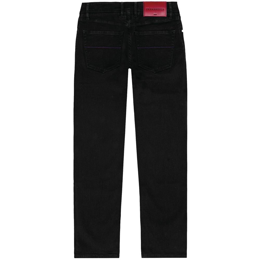 Tramarossa Black Cotton Jeans &amp; Pants