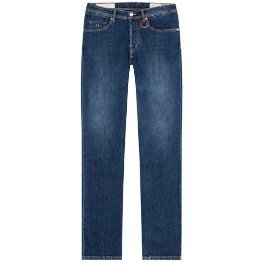 Tramarossa Blue Cotton Jeans &amp; Pants