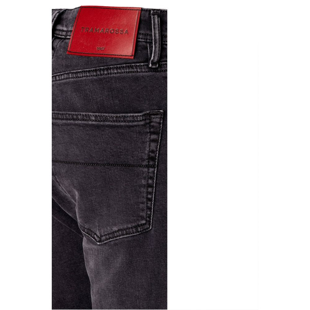 Tramarossa Black Cotton Jeans &amp; Pants